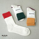  RoToTo(ロトト) ORGANIC COTTON DOUBLE LAYER CREW SOCKS(オーガニックコットン ダブルレイヤー クルーソックス)/靴下/ソックス/ギフト/春夏秋冬/プレゼント/贈り物 