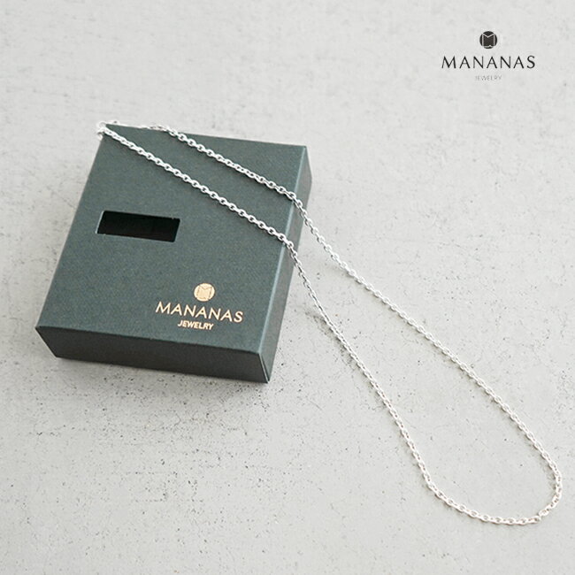 [NE-21002]MANANAS(マナナス) Oval Link Chain Necklace/オーバルチェーンネックレス