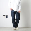 【50 OFF】 183-91506 EVCON(エビコン) 5POCKET TUCK WIDE DENIM PANTS(5ポケットタックワイドデニムパンツ)