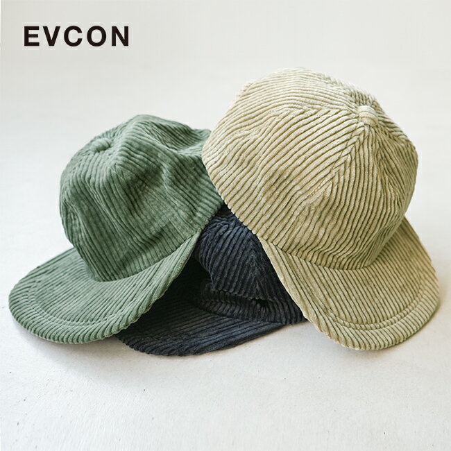 [223-91908]EVCON(GrR) CORDUROY CAP/R[fCLbv/Xq/Lbv/jZbNXy[֑Ήz