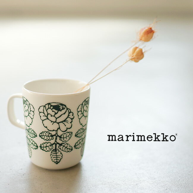 【国内正規販売店】[52219-4-68411]marimekko(マリメッコ) 【日本限定】Vihkiruusu マグカップ