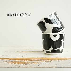 【国内正規販売店】[52219470637]marimekko(マリメッコ)Unikko コーヒーカップセット/ラテマグセット（ハンドルなし）【メール便対象外】oDE