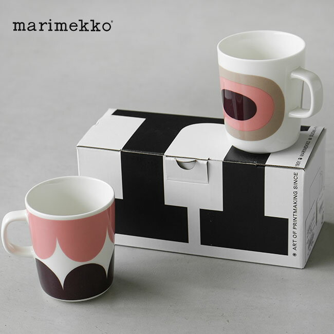 【国内正規販売店】[52229471828]marimekko(マリメッコ) Oiva / Harka & Melooniマグカップセット