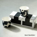 【国内正規販売店】[52239472277]marimekko(マリメッコ) Unikko コーヒーカップセット/ラテマグセット(ハンドルなし)/200ml