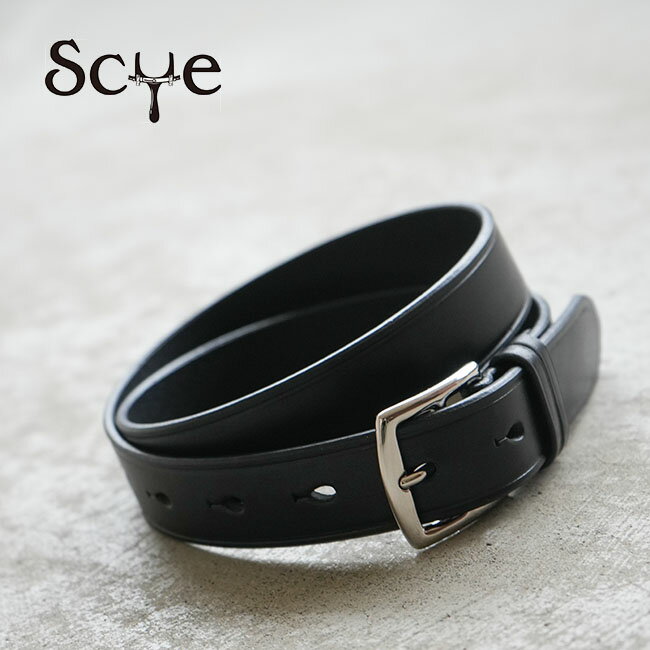 3324-31303 Scye/SCYE BASICS(サイ/サイベーシックス) NEW BASIC BELT(ニューベーシックベルト) レザーベルト 本革 牛革 メンズ