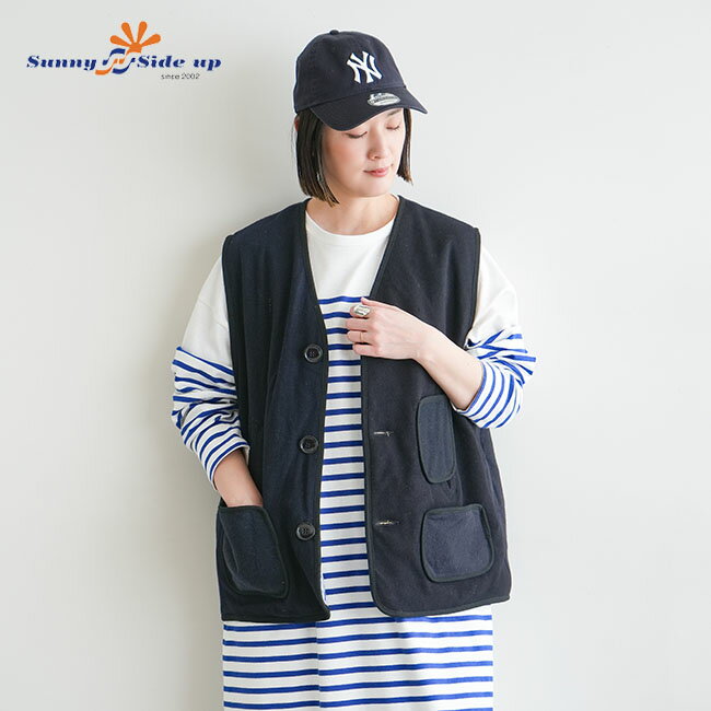 [sr-233-003]sunny side up(サニーサイドアップ) REMAKE NAVY W ...