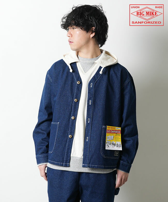 [102416000]BIG MIKE(ビッグマイク) Engineer Denim Jacket エンジニア デニムジャケット メンズ アウター