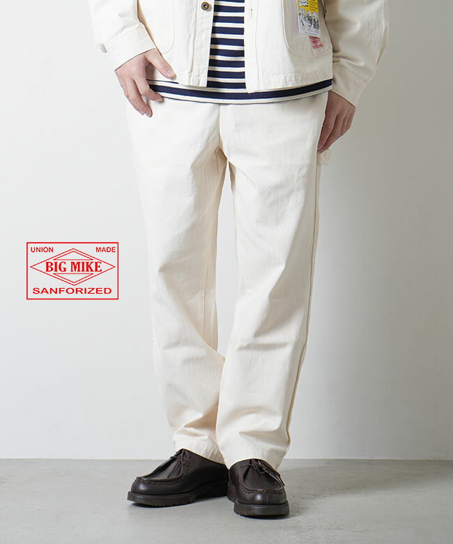 [102417001]BIG MIKE(ビッグマイク) Herringbone Painter Easy Pants ヘリンボーン ペインター イージーパンツ メンズ ボトムス