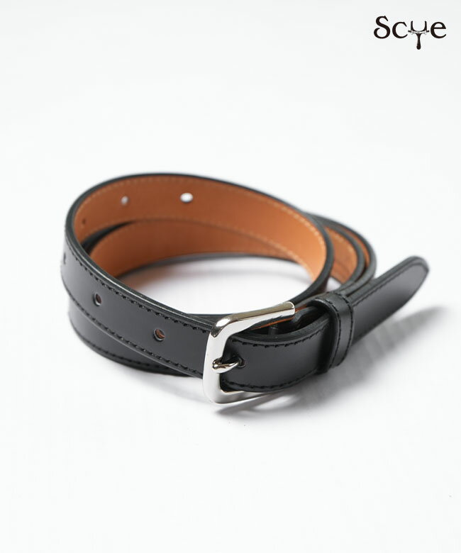 【20 OFF】 3324-31345 Scye/SCYE BASICS(サイ/サイベーシックス) Box Leather Belt(ボックスレザーベルト)レザーベルト 本革 牛革 メンズ