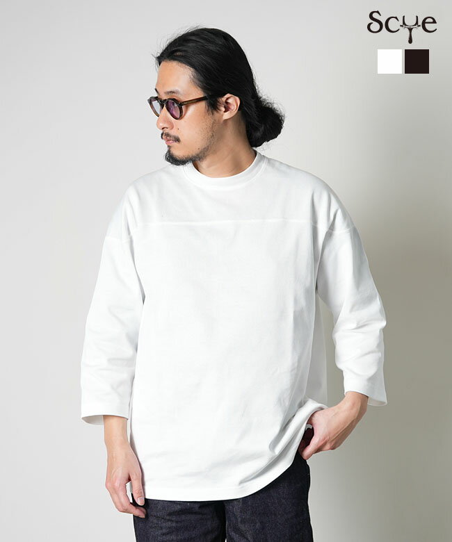 [1124-21206]SCYE(サイ) Cotton Jersey Football Tee 