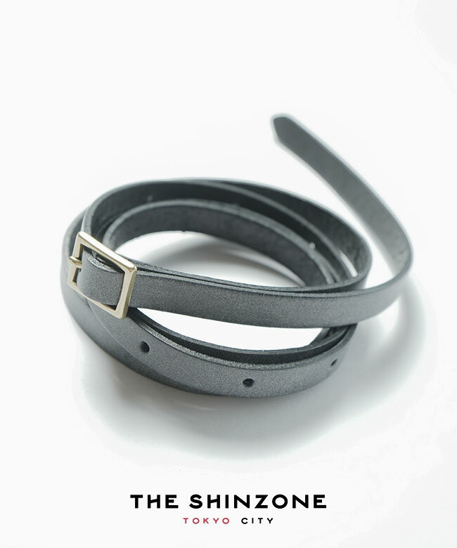 [24SMSIT04]THE SHINZONE(ザ シンゾーン) VINE BELT ヴァインベルト 牛革 細ベルト