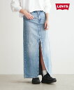 [A7512-0000]Levi's(リーバイス) アンクル カラムスカート ミディアムインディゴ PLEASE HOLD デニムスカート ロングスカート ボトムス レディース