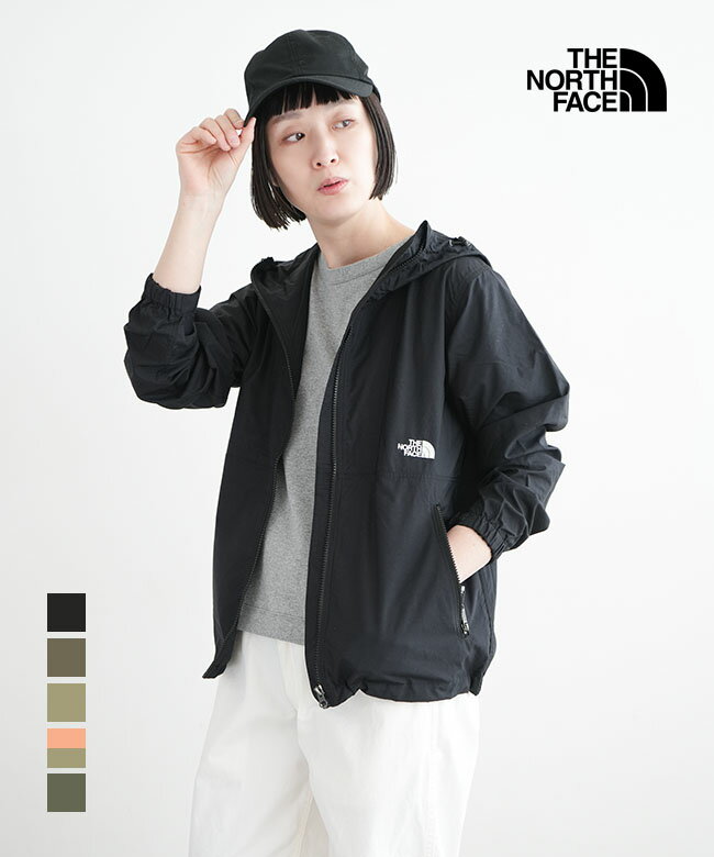 ◇ NPW72230 【収納袋付き】THE NORTH FACE(ザ ノースフェイス) Compact Jacket(コンパクトジャケット) ライトアウター フード付き 上着 レディース