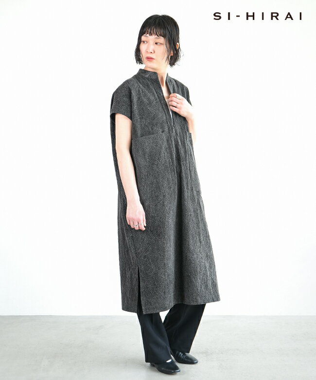 [CHSS24-4914SM]SI-HIRAI(スーヒライ) SQUARE TUNIC スクエア チュニック