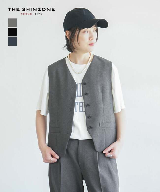 [24MMSJK02]THE SHINZONE(ザ・シンゾーン) CHRYSLER GILET クラ ...