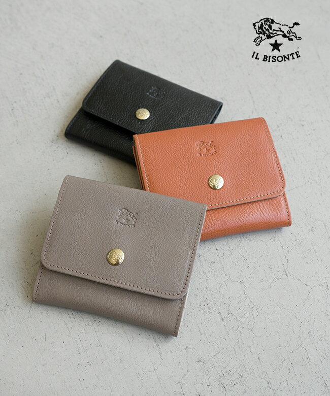 ◇【国内正規販売店】[54242305341]IL BISONTE(イルビゾンテ) 2024 SPRING SUMMER/ウォレット カードケ..