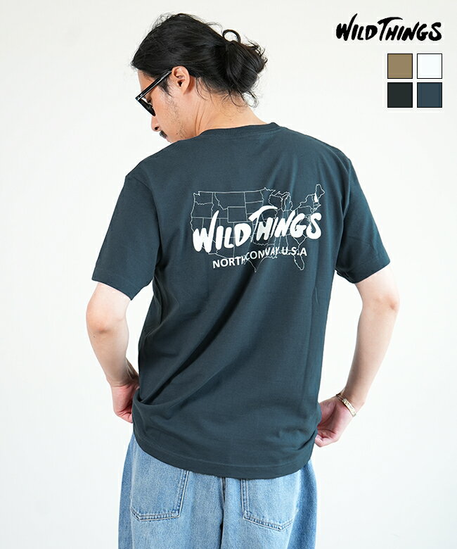 [WT24063K]WILD THINGS(ワイルドシングス) BIRTH PLACE バースプレイス Tシャツ 半袖