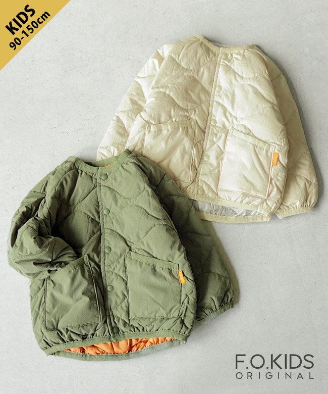 [R402034]F.O.KIDS(エフオーキッズ) インナーキルトジャケット アウター ジャンパー 上着 90・100・110・120・130・140・150サイズのサムネイル