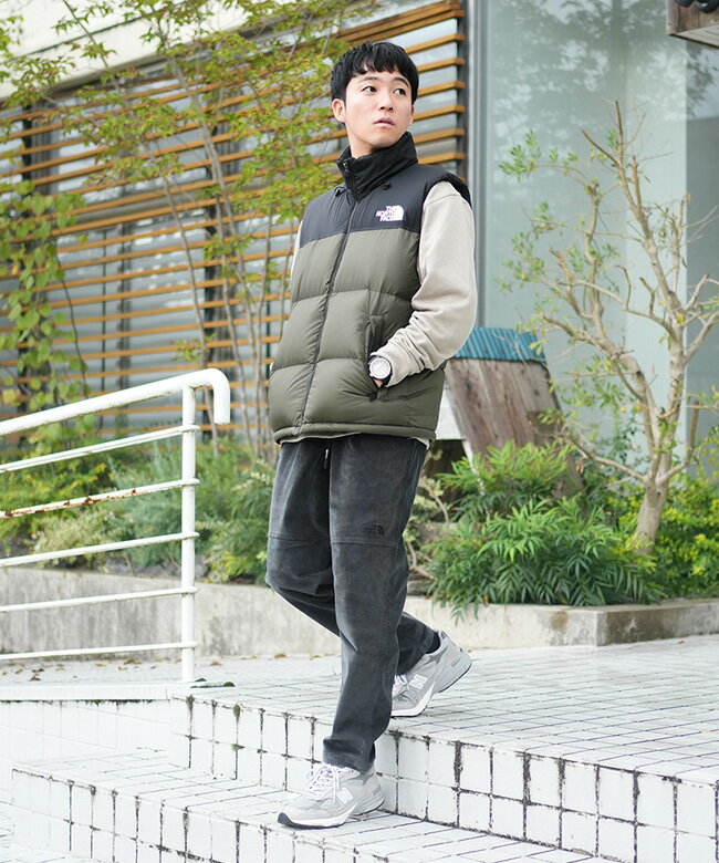 ◇[ND92338]THE NORTH FACE(ザ・ノース・フェイス) Nuptse Vest ヌプシベスト メンズ アウターベスト ヘビーアウター ダウンベスト スタンドカラー ジップアップ ファスナー チャック 撥水 静電ケア