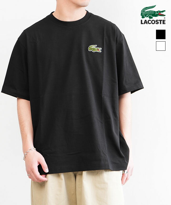 【関税込み】Lacoste ブラック ルーズフィット Tシャツ 楽天市場】ラコステ ルーズフィット(Tシャツ・カットソー