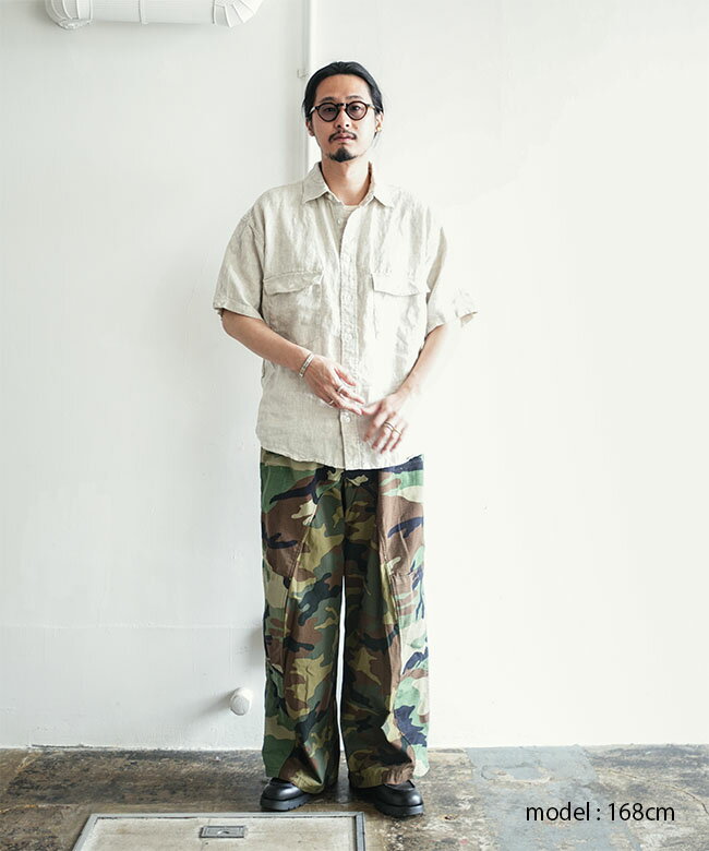 【SALE 30%OFF】[CH4090]CHANGES (チェンジーズ) REMAKE MILITARY PANT リメイクミリタリーパンツ メンズ ボトムス ワイドパンツ カーゴパンツ[25pr]