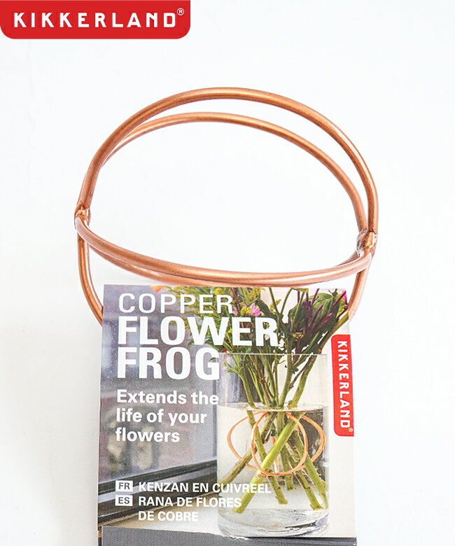 [KCD683]KIKKERLAND(キッカーランド) Copper Flower Frog コッパー フラワーフロッグ フラワーホルダー