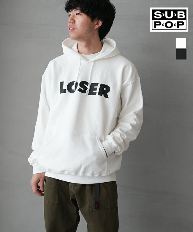 [030057]SUB POP(サブポップ) SWEAT HOODIE LOOSER スウェット フーディー ルーザー メンズ トップス ..