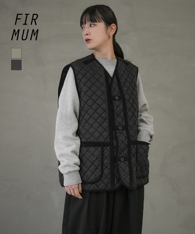 [SN-FR1702VT]FIRMUM(フィルマム) FLIRBL チヂミキルトシュリンクキルトライナーベスト レディース ア..