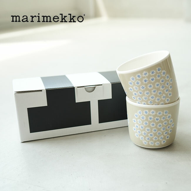 マリメッコ コーヒーカップ 【国内正規販売店】[52239472605]marimekko(マリメッコ) Puketti コーヒーカップセット/ラテマグセット(ハンドルなし)