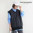 y50%OFFz[23AMSJK03]THE SHINZONE(U V][) PADDED VEST(pebhxXg)/