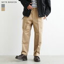 5123-83515 Scye/SCYE BASICS(サイ/サイベーシックス) San Joaquin Cotton Chino 2Pleated Trousers サンホアキンコットンチノ2プリーテッドトラウザース