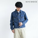 5723-63550 Scye/SCYE BASICS(サイ/サイベーシックス) Selvedge Denim Used Wash Trucker Jacket-2 セルビッジデニムユーズドウォッシュトラッカージャケット-2