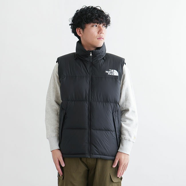 ◇[ND92338]THE NORTH FACE(ザ・ノース・フェイス) Nuptse Vest ヌプシベスト メンズ アウターベスト ヘビーアウター ダウンベスト スタンドカラー ジップアップ ファスナー チャック 撥水 静電ケア