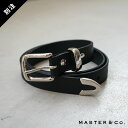 バックルベルト ベルト（メンズ） [MC1438WH]MASTER&Co.(マスターアンドコー) 別注 ベルト SMOKED