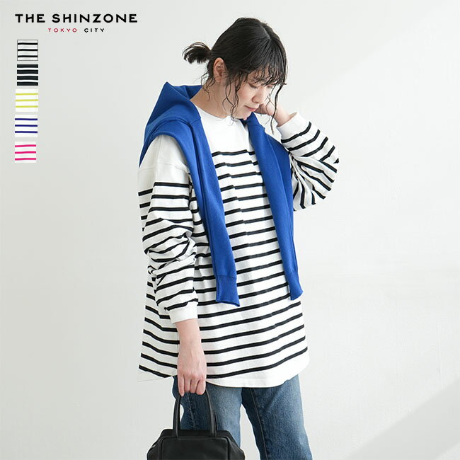 [22SMSCU03]THE SHINZONE(ザ シンゾーン) PANEL BORDER TOP(パネルボーダートップ)/レディース/トップス/カットソー/Tシャツ/長袖