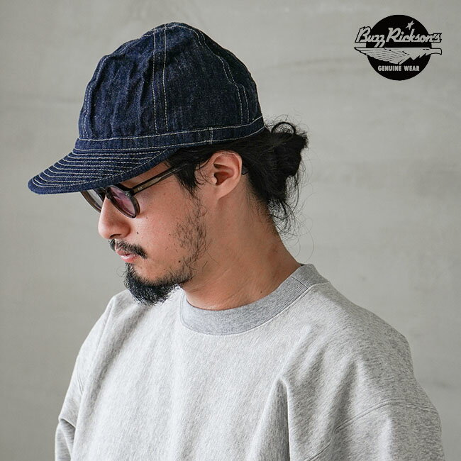 [BR02308]Buzz Rickson's(oYN\Y) ARMY DENIM CAP A[~[ fj Lbvy[֑Ήz