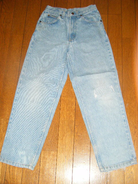 【中古】 HIGH SIERRA デニムパンツ U.S.A産 SIZE12 ブルー USEDクラッシュ スリム ボトム ジーパン 【USED】