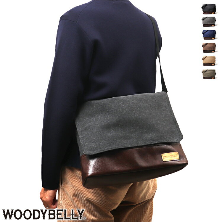 WOODYBELLY ショルダーバッグ メンズ 帆布 a4サ