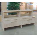 テレビ台 国産品 日本製 ローボード 完成品 幅120cm 引き出し付き(3)