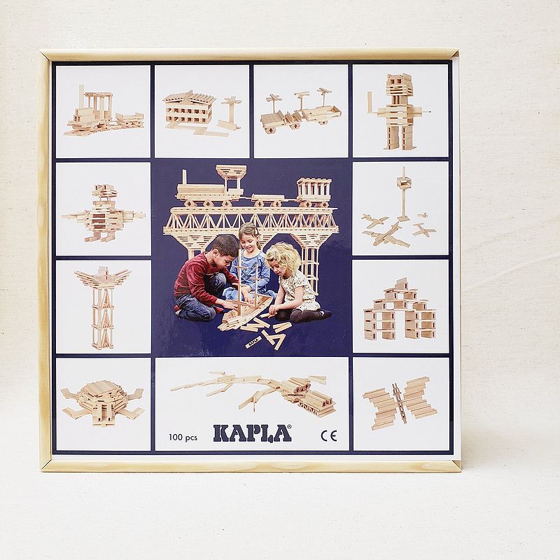 カプラ 100 KAPLA100J-日本仕様 安心の正規輸入品 小冊子付き 木のおもちゃ KAPLA カプラ 積み木 ブロック