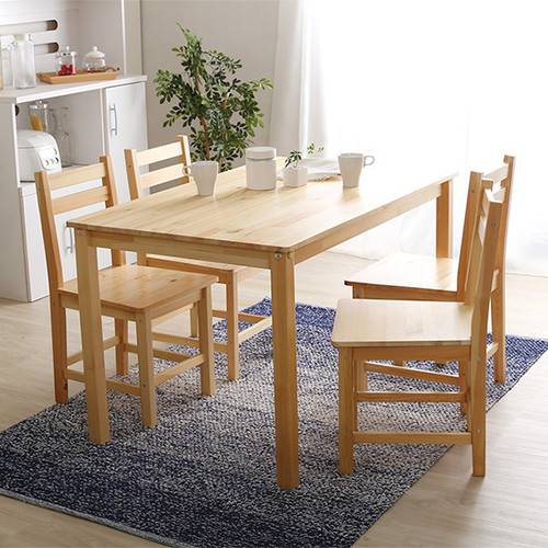 あす楽 ダイニングセット ダイニングテーブルセット おしゃれ カフェ モダン 安い 北欧 4人 四人 4人用 四人用 椅子 4脚 75×120 5点 ナチュラル...
