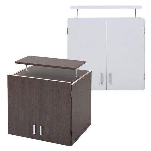 あす楽 上置き棚 単品 扉付き本棚 壁面固定 食器棚 キッチン 収納 ラック 地震対策 耐震 家具転倒防止 突っ張り つっぱり ツッパリ 可動棚 タンス 賃貸 ...