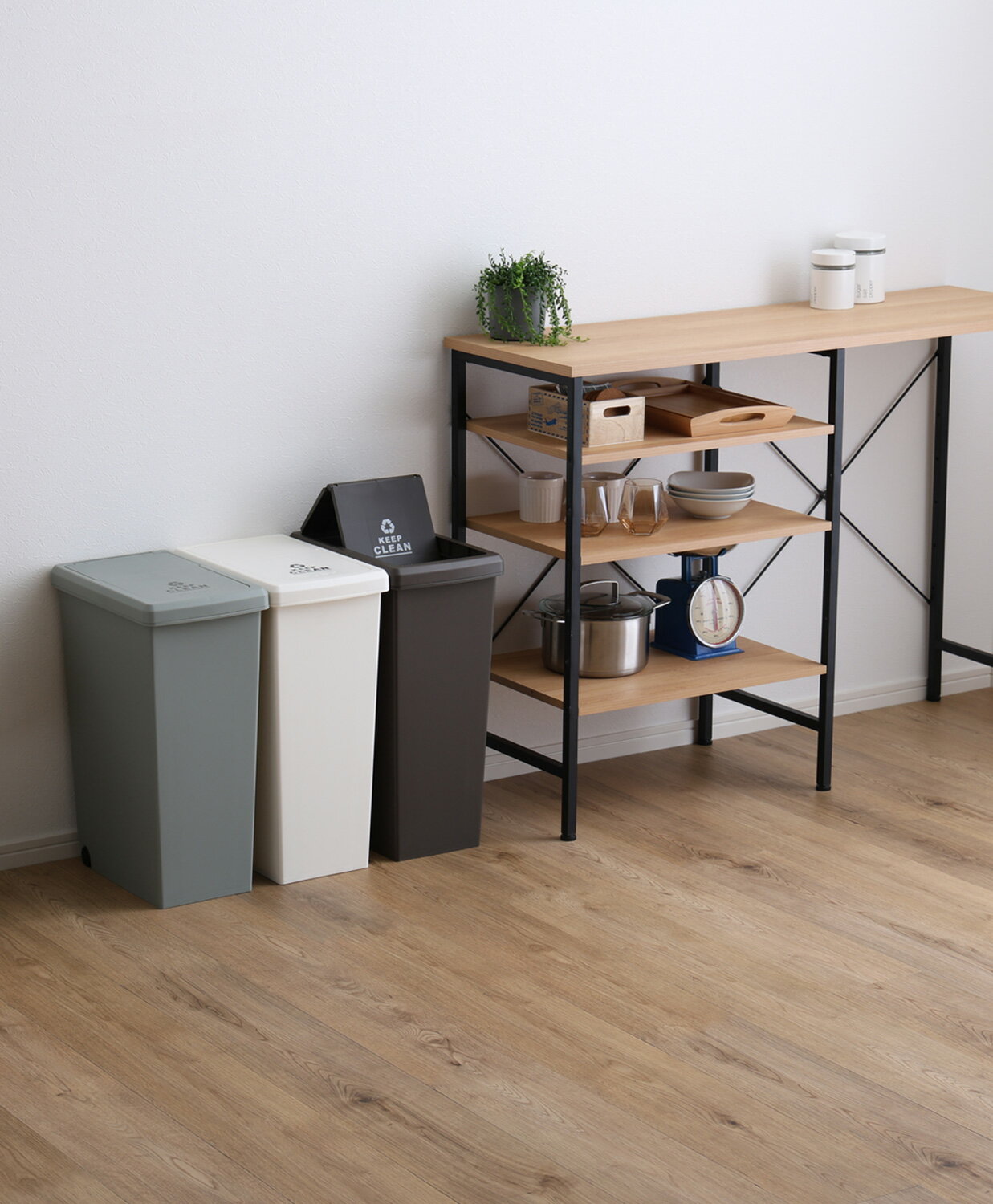 ゴミ箱 おしゃれ ごみ箱 ダストボックス スリム 縦型 オフィス トイレ キッチン リビング カフェ 分別 30L ごみ袋が見えない キャスター付 分別 積み重...