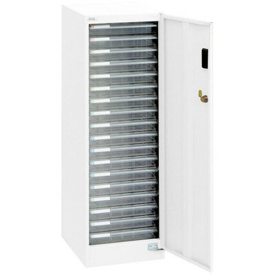 完成品 レターケース 多段チェスト 鍵 A4 引き出し 18段 浅型 薄型 白 ホワイト 棚 書類トレー スリム 収納 スチールラック キャビネット オフィス ...