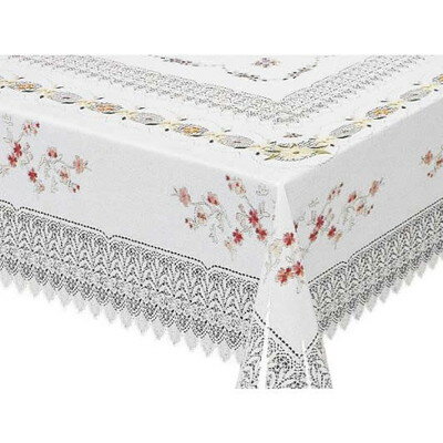 テーブルクロス レース 姫系 かわいい 洋風 可愛い すべり止め 135cm×185cm ピンク【 テーブルマット デスクマット テーブルカバー カバー 】 送料無料 送料込 学割 プレミアム