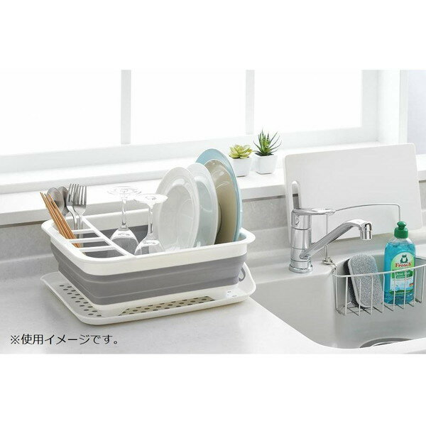 水切りかご 水切り 水切りカゴ 水切りトレー 水切りラック 水切り棚 コップ 皿 箸 流し台 流し シンク上 折りたたみ 折り畳み 大容量 スリム