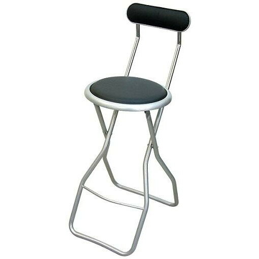 カウンターチェア 北欧 おしゃれ 安い バーチェア ハイチェア 椅子 アメリカン アンティーク デザイナーズ レトロ ハイ ブラック/シルバー