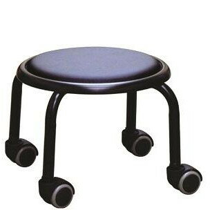 低い 椅子 ローチェア 作業椅子 キャスター付き ガーデニング オフィスチェア キッチン ローキャスター ブラック/ブラック