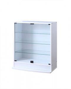 コレクションケース キャビネット ガラス ショーケース アンティーク 薄型 フィギュア ディスプレイ 棚 ディスプレイケース コレクションラック ( 本体両開き...