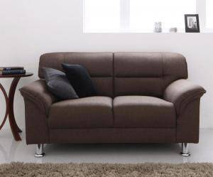 ソファー おしゃれ 安い 2人掛け 2人用 ( スチール脚 ) 130cm ボックス ヘッドレスト 脚 ルンバ 布張り モダン クール スタイリッシュ デザイナ...